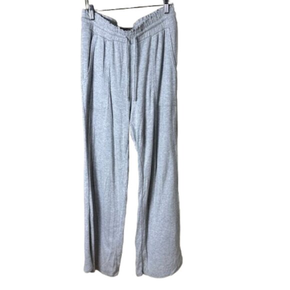 STARS ABOVE Super Soft Wide Leg Drawstring Sweatpants Size Small Grey w pockets - Picture 4 of 15